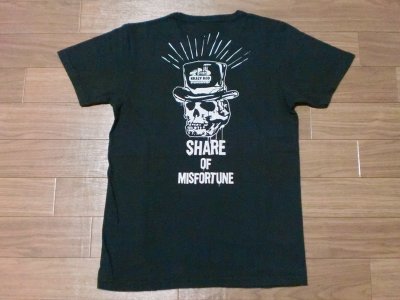 画像1: KRAZY ROD "MISFORTUNE"HARD WASH BINDER NECK Tee 