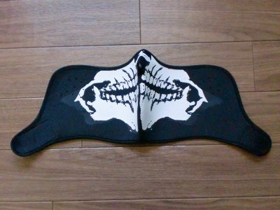 画像2: FACE MASK"HALF SKULL"