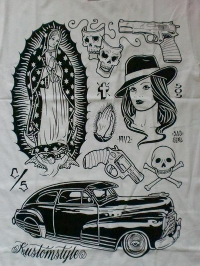 画像1: REBEL8×KUSTOMSTYLE"MI VIDA LOCA"Tee