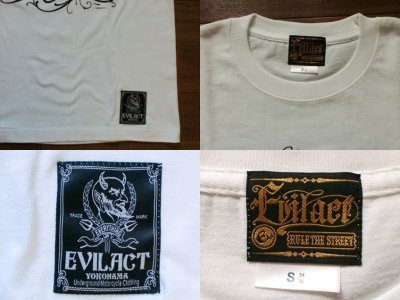 画像2: EVILACT"Script Logo"6.2oz Tee