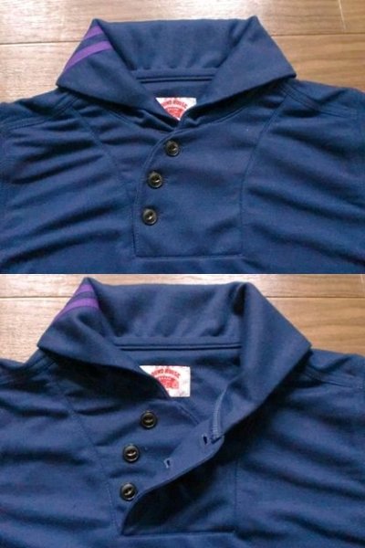 画像2: ROUND HOUSE"Shawl Coller"Poro shirt