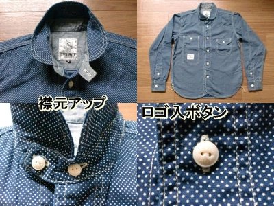 画像1: EVILACT"WABASH SHIRT'S/Dots"