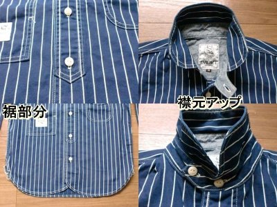 画像1: EVILACT"WABASH SHIRT'S/Stripe"