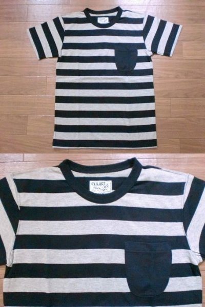 画像2: EVILACT"Standard S/S Border"Tee