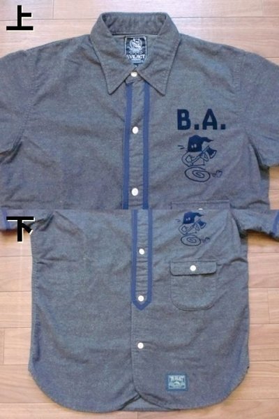 画像1: EVILACT"Baseball Shirt's/B"