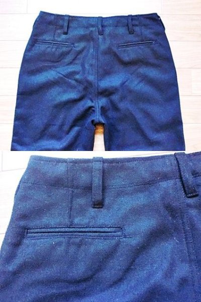 画像1: WOOL CROPPED PANTS