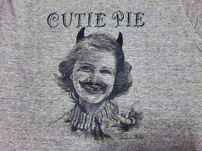 画像1: EVILACT"CUTIE PIE"4.4oz Tri-blend Tee