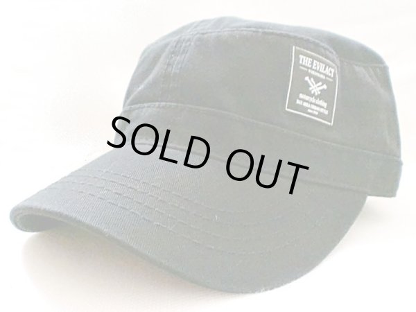 画像2: EVILACT"PIGMENT TWILL CAP/cross bone logo" (2)