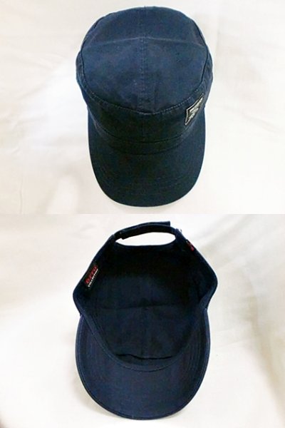 画像1: EVILACT"PIGMENT TWILL CAP/cross bone logo"