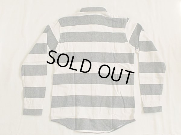画像2: VINTAGE EL"Heavy Flannel Prison Border Work Shirt" (2)