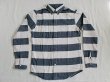 画像1: VINTAGE EL"Heavy Flannel Prison Border Work Shirt" (1)