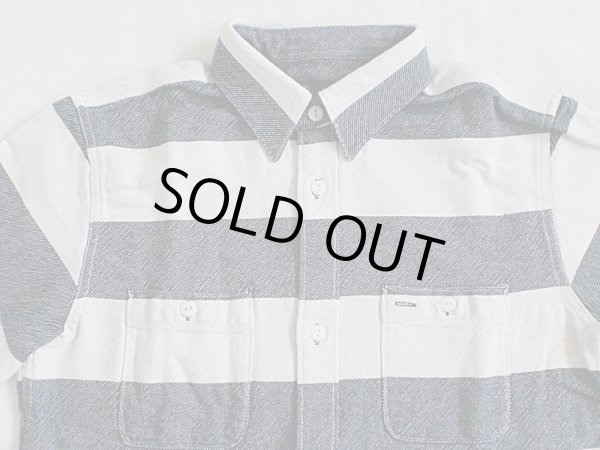 画像3: VINTAGE EL"Heavy Flannel Prison Border Work Shirt" (3)