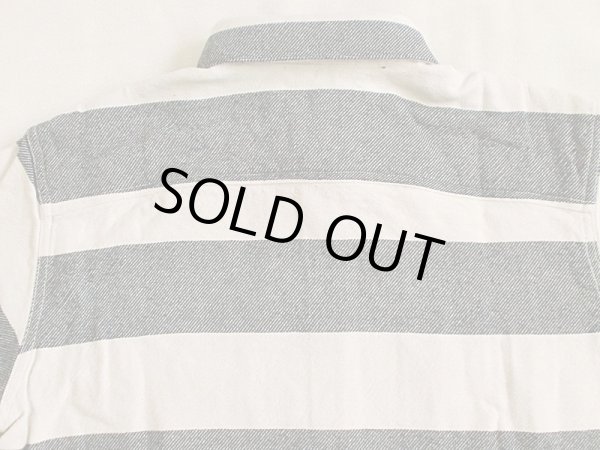 画像4: VINTAGE EL"Heavy Flannel Prison Border Work Shirt" (4)