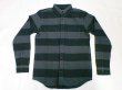 画像1: VINTAGE EL"Heavy Flannel Prison Border Work Shirt" (1)