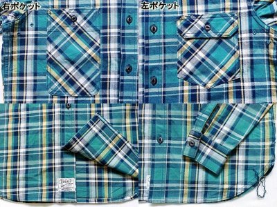 画像1: EVILACT"Heavy oz check flannel shirt"