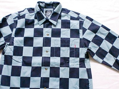 画像1: EVILACT"Checker shirt's L/S-N"