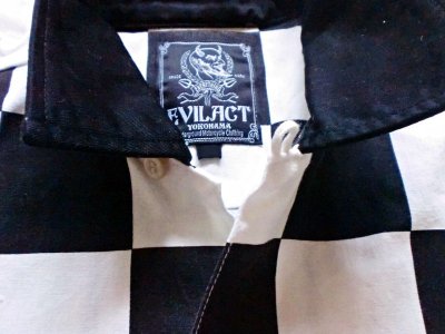 画像1: EVILACT Checker shirts-S/S
