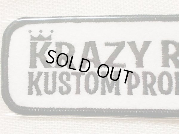 画像2: KRAZY ROD"KUSTOM PRODUCT"PATCH・B (2)