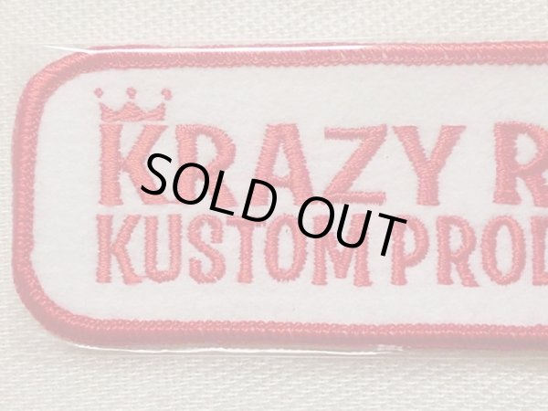 画像2: KRAZY ROD"KUSTOM PRODUCT"PATCH (2)
