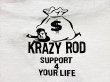 画像3:  KRAZY ROD "EVIL DADDY"RAGLAN 3/4 SLEEVE Tee (3)