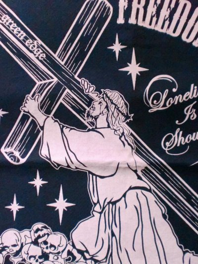 画像1: GREEN EDGE"JESUS"BANDANA