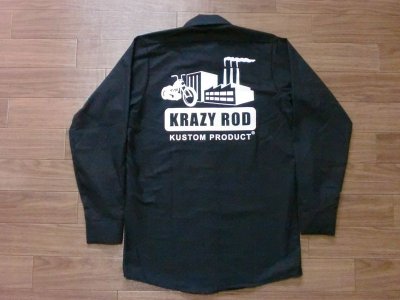 画像1: KRAZY ROD"CHOPPER HOUSE"KUSTOM WORK SHIRT