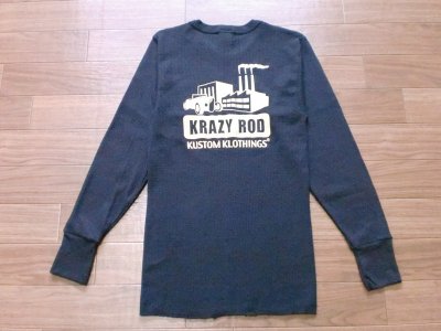 画像1: KRAZY ROD"HOUSE"WAFFLE Tee 