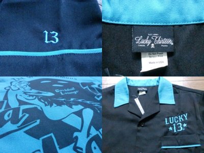 画像3: LUCKY-13"Ta-ta Lanes"Bowler Shirt