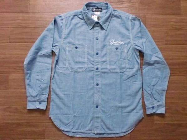 画像1: GREEN EDGE"CHAMBRAY SHIRT" (1)